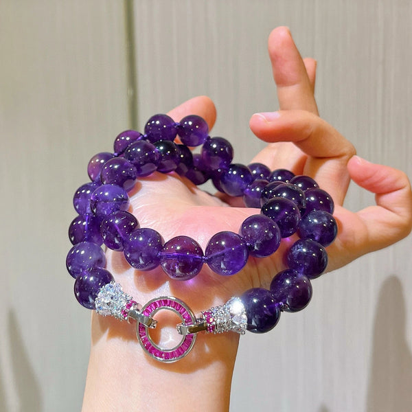 Purple Amethyst Bracelet-ToShay.org
