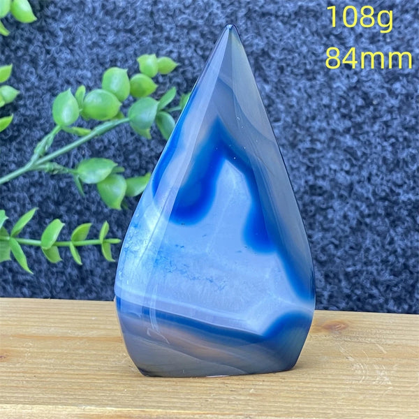 Blue Lace Agate Torch-ToShay.org