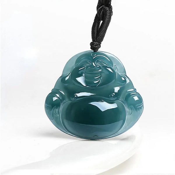 Blue Jade Buddha Pendant-ToShay.org