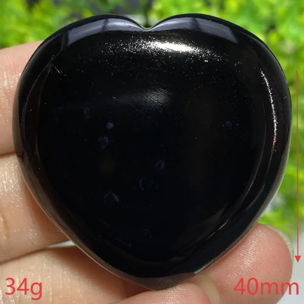 Black Agate Geode Heart-ToShay.org