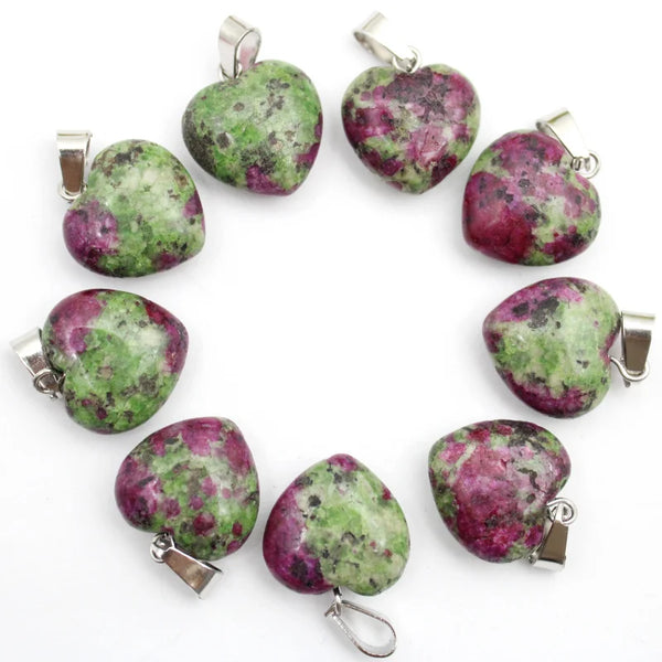 Mixed Quartz Agate Hearts-ToShay.org