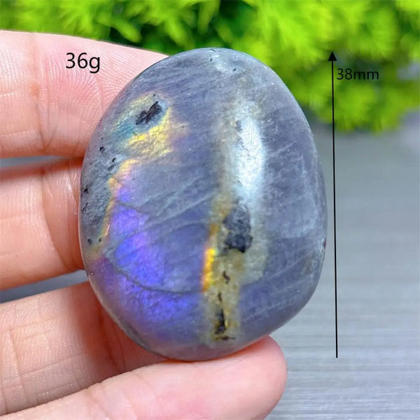 Purple Labradorite Palm Stone-ToShay.org