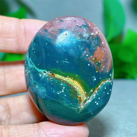 Ocean Jasper Palm Stone-ToShay.org