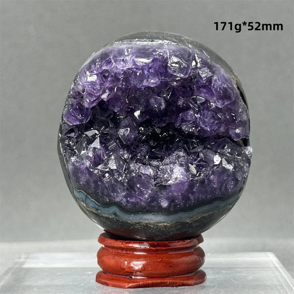 Purple Amethyst Cluster Ball-ToShay.org