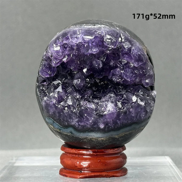 Purple Amethyst Cluster Ball-ToShay.org
