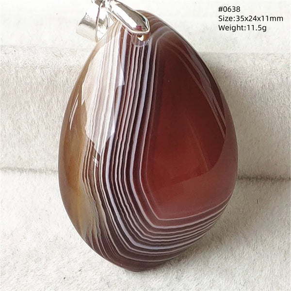 Grey Lace Agate Pendant-ToShay.org