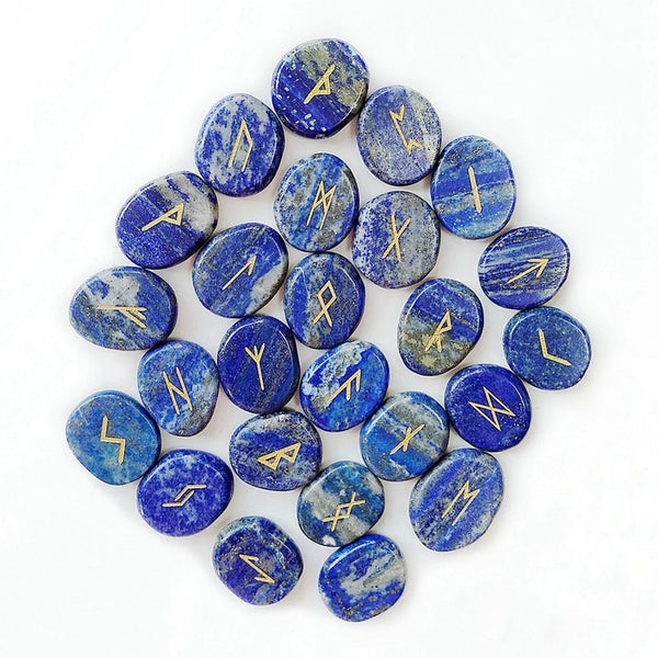 Blue Lapis Lazuli Rune Stones-ToShay.org