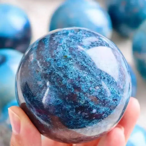Blue Trolleite Crystal Ball-ToShay.org