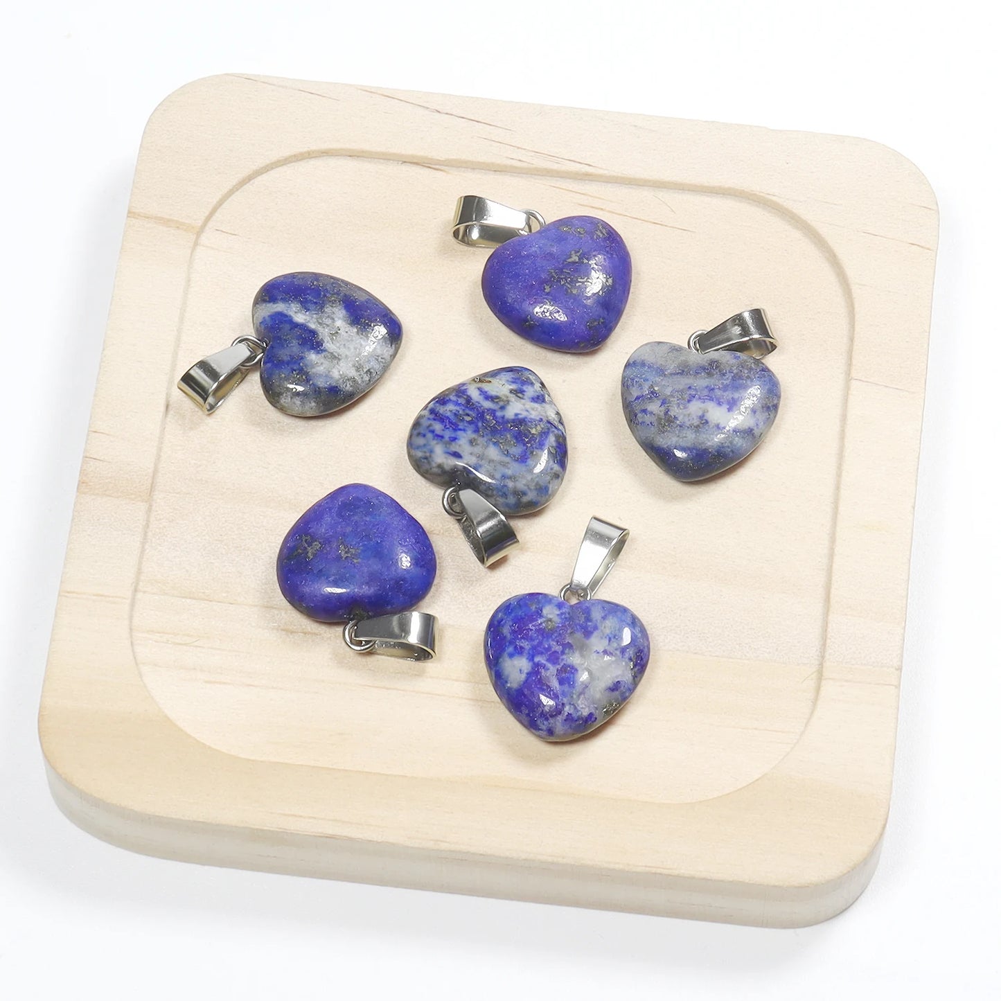 Mixed Crystal Heart Pendants-ToShay.org