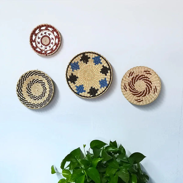 Rattan Grass Weaved Plate-ToShay.org