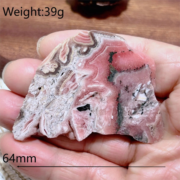 Pink Rhodochrosite Raw Rock-ToShay.org