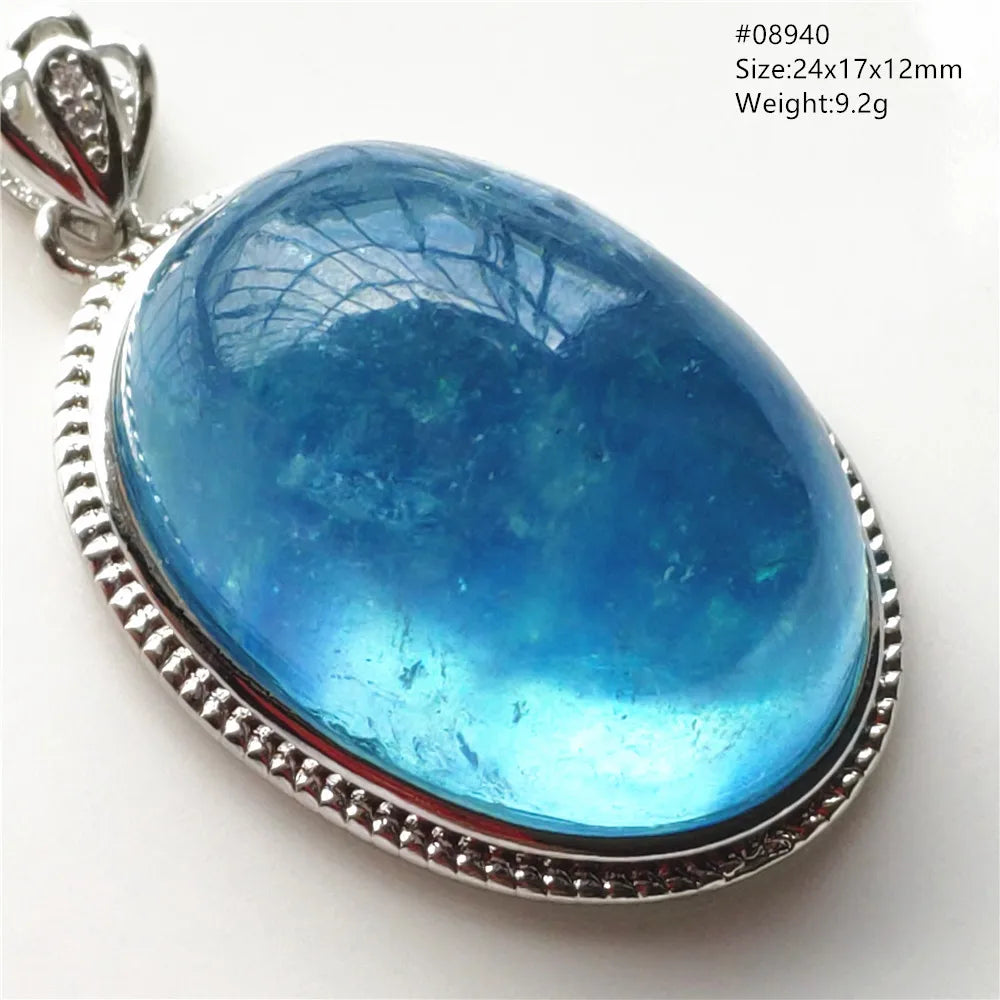 Blue Aquamarine Pendant-ToShay.org