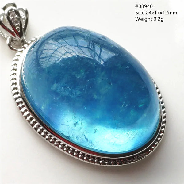 Blue Aquamarine Quartz Pendant-ToShay.org