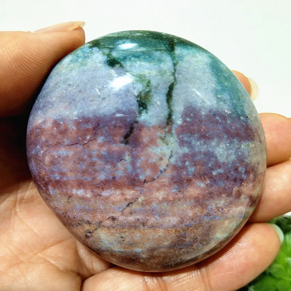 Mixed Ocean Jasper Palm Stones-ToShay.org