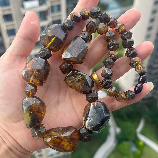 Yellow Amber Necklace-ToShay.org