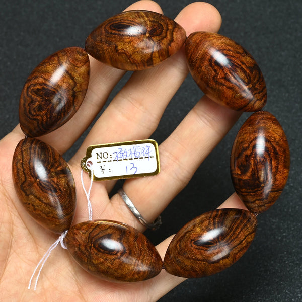 Wood Tiger Bead Bracelet-ToShay.org