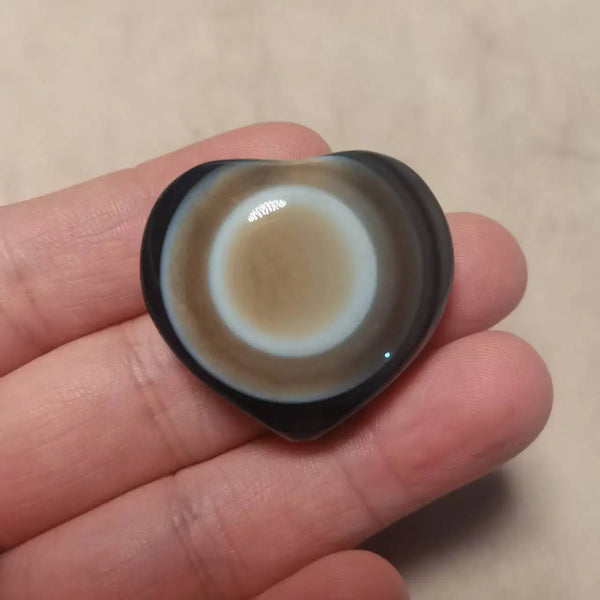 Tibetan Agate Dzi Heart-ToShay.org