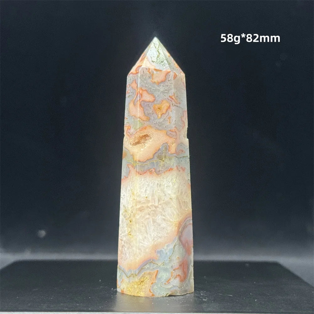 Red Moss Agate Point-ToShay.org