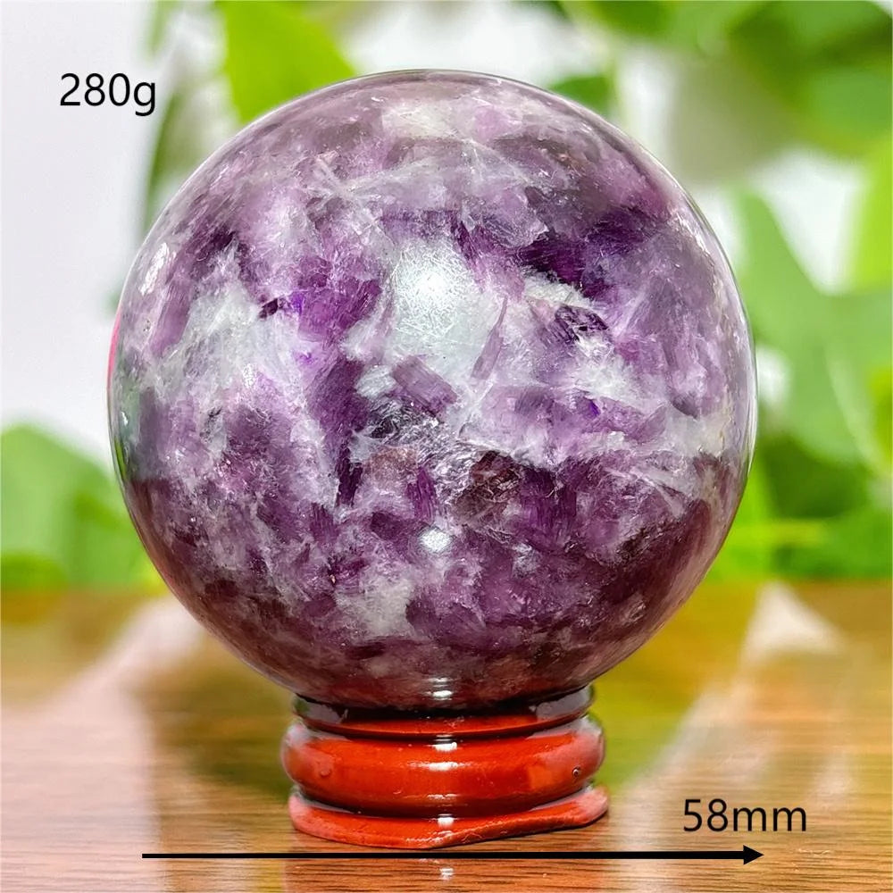 Purple Lepidolite Ball-ToShay.org