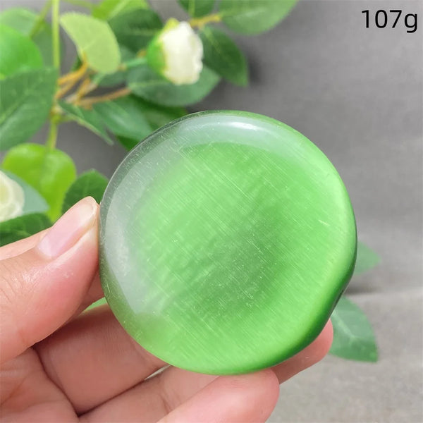 Green Cats Eye Pendant-ToShay.org