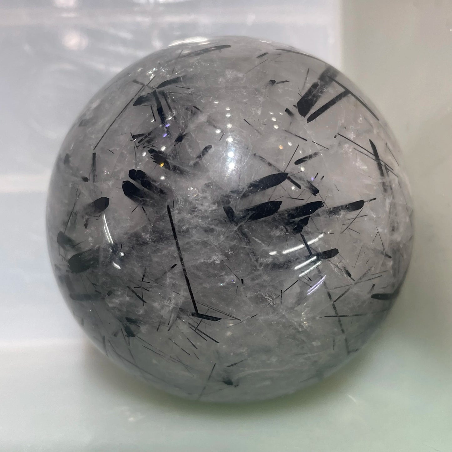 Black Hair Quartz Ball-ToShay.org