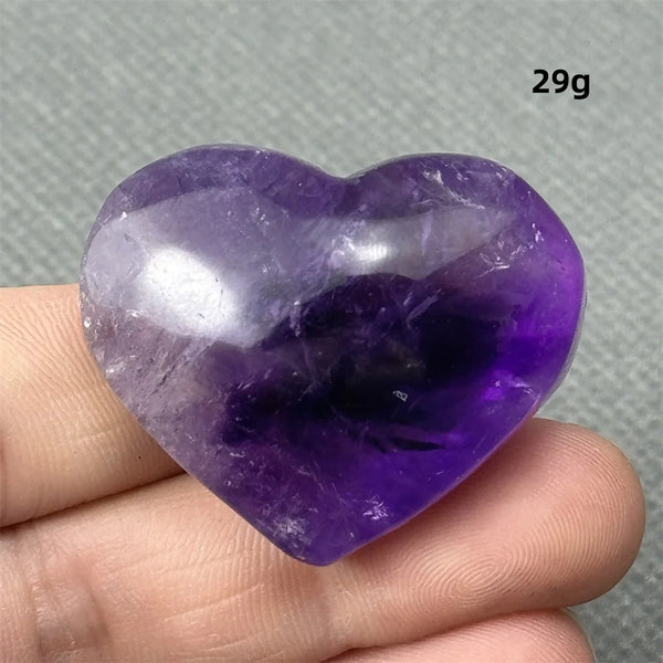 Purple Amethyst Heart-ToShay.org