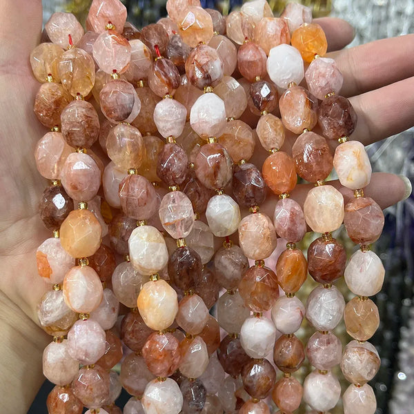 Red Gum Flower Crystal Beads-ToShay.org