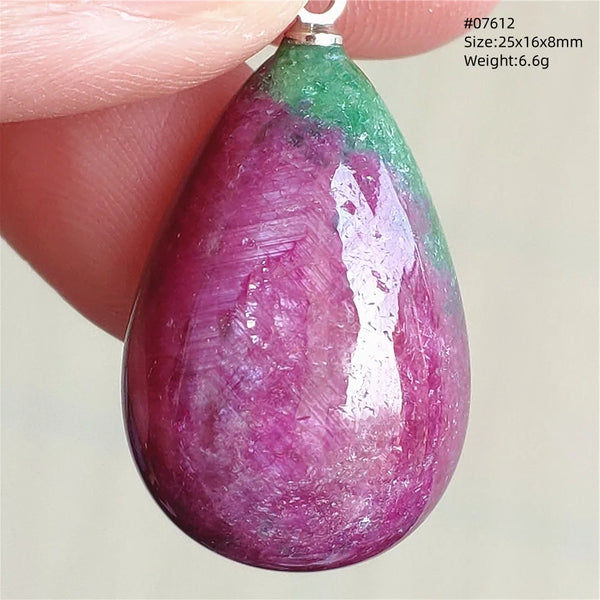 Red Ruby Zoisite Pendant-ToShay.org