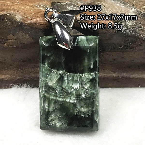 Green Seraphinite Pendant-ToShay.org