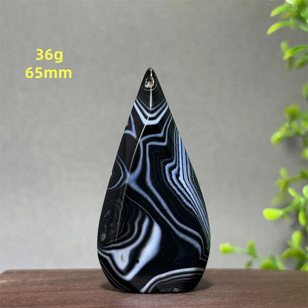 Black Striped Agate Torch-ToShay.org