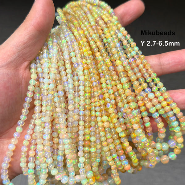White Opal Stone Beads-ToShay.org