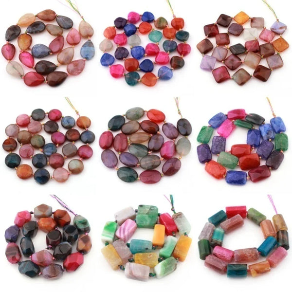 Mixed Cracked Agate Beads-ToShay.org