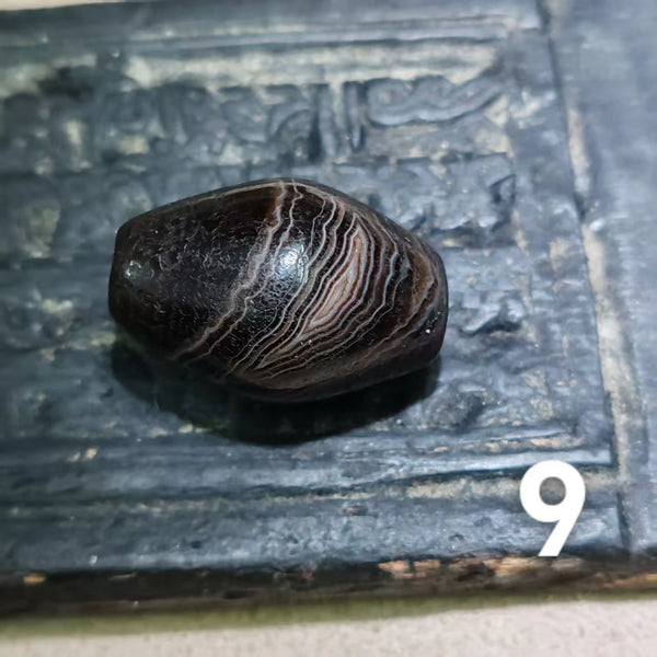 Tibetan Agate Dzi Bead-ToShay.org