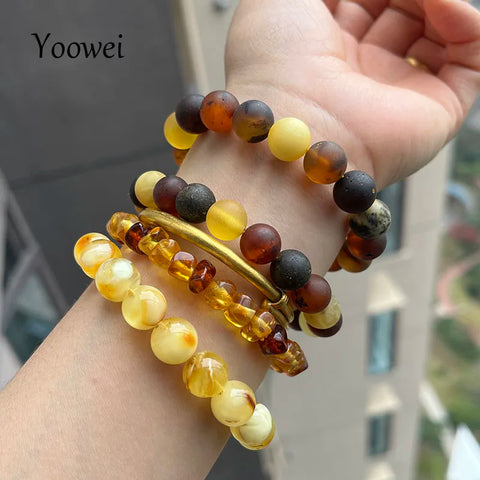 Yellow Amber Bracelets-ToShay.org