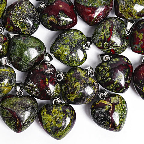 Green Dragon Blood Jasper Hearts-ToShay.org