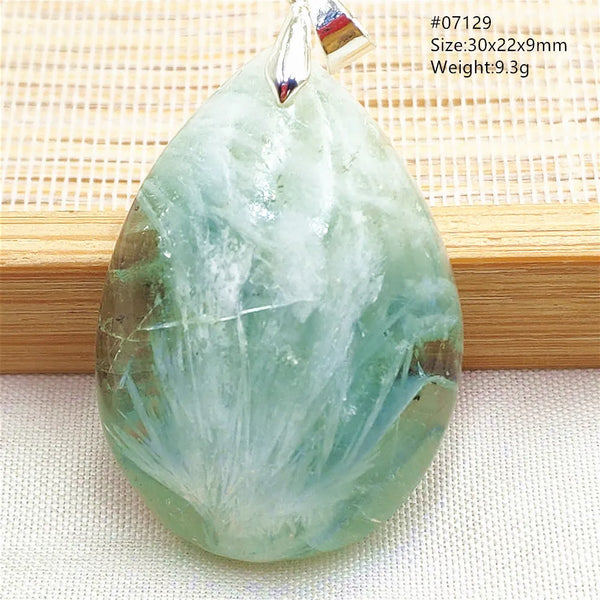Green Blue Fluorite Pendant-ToShay.org