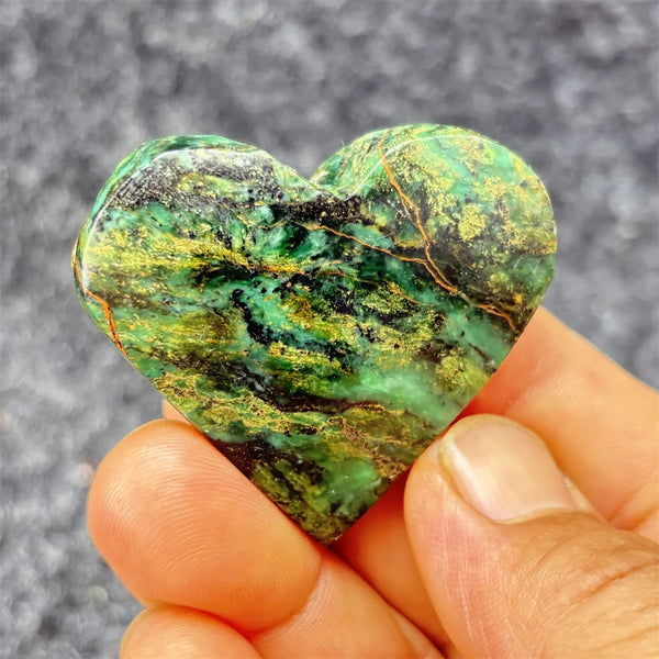 Green Emerald Stone Heart-ToShay.org