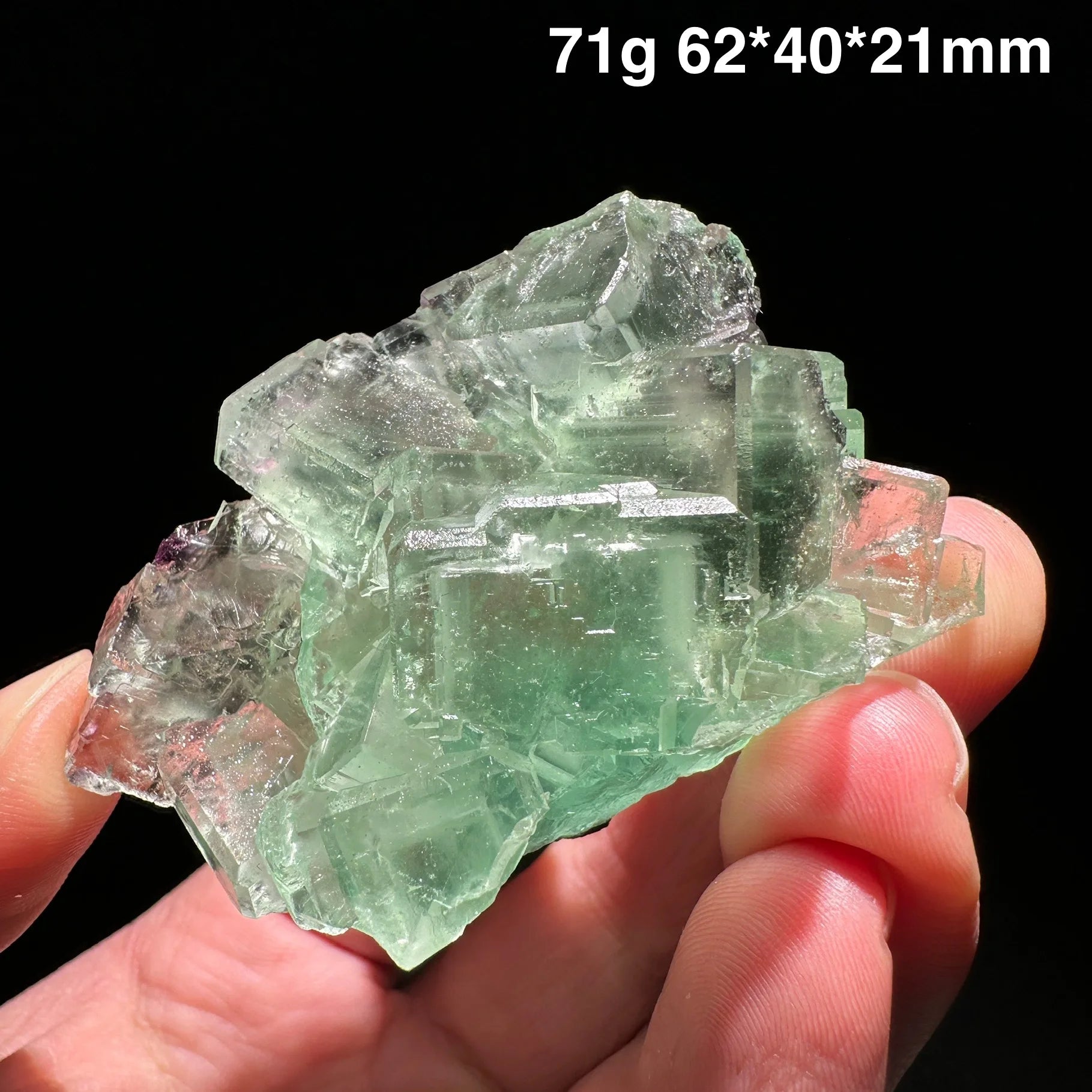 Green Vitreous Fluorite Crystal-ToShay.org