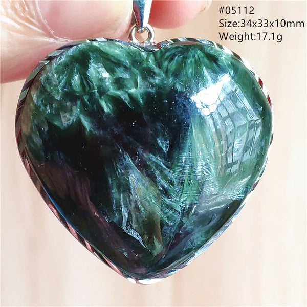 Green Seraphinite Pendant-ToShay.org