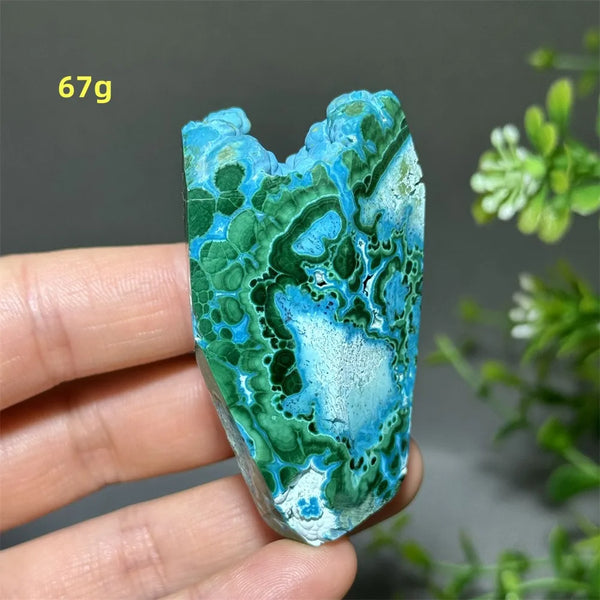 Green Peacock Rough Stone-ToShay.org
