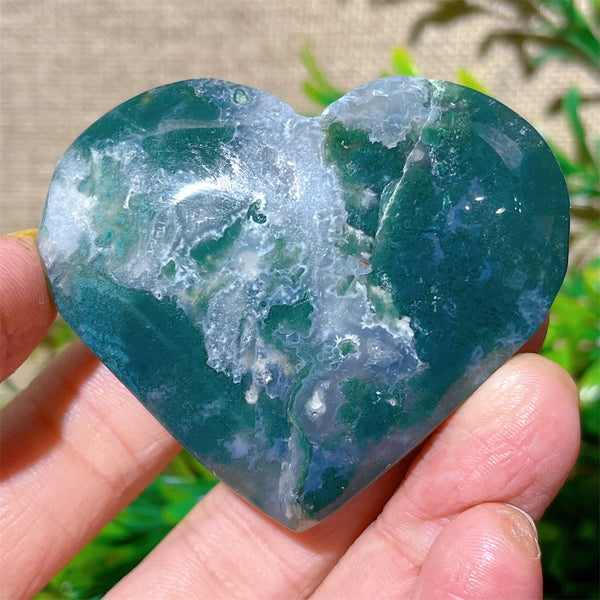 Green Moss Agate Heart-ToShay.org