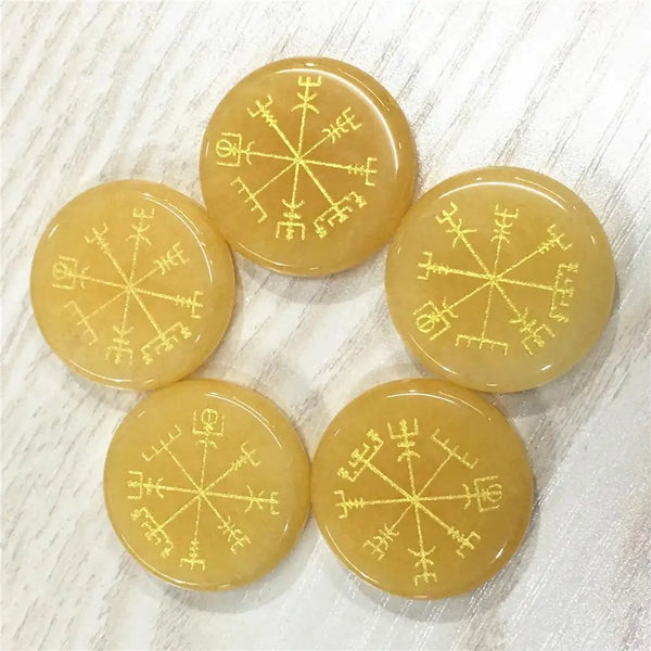 Mixed Crystal Compass Palm Stones-ToShay.org