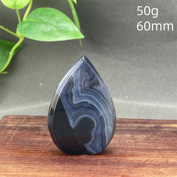 Black Silk Striped Agate Torch-ToShay.org