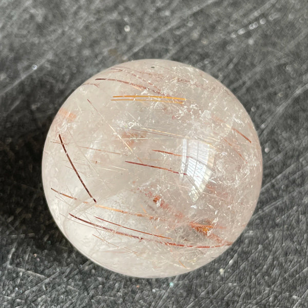 Gold Rutilated Quartz Ball-ToShay.org
