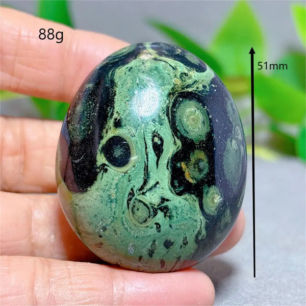 Green Malachite Palm Stone-ToShay.org