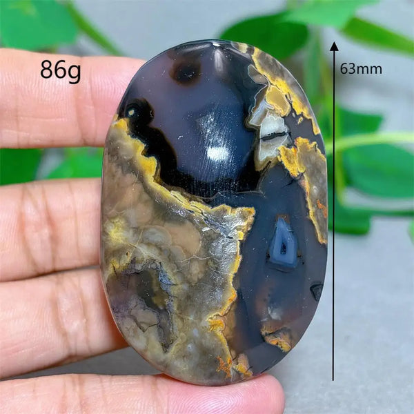 Fire Agate Palm Stone-ToShay.org