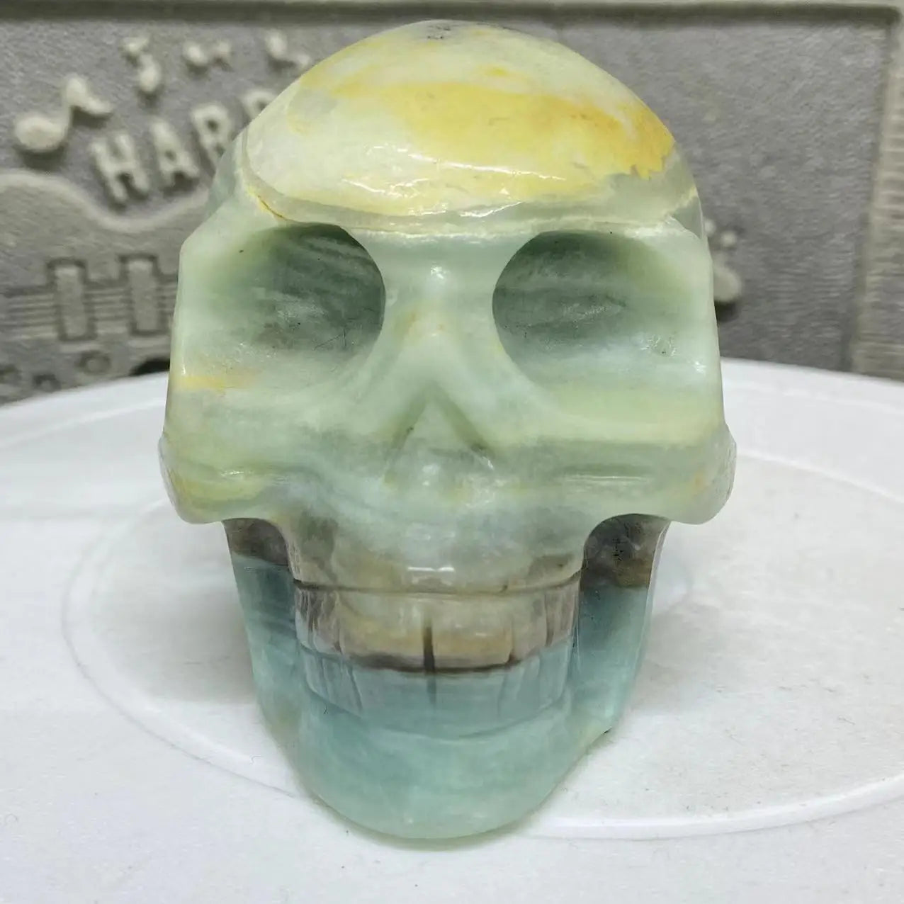Blue Amazon Crystal Skull-ToShay.org