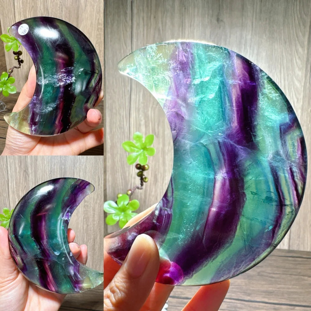 Rainbow Fluorite Moon-ToShay.org