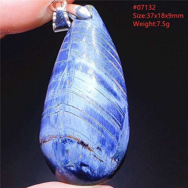 Blue Pietersite Chatoyant Pendant-ToShay.org