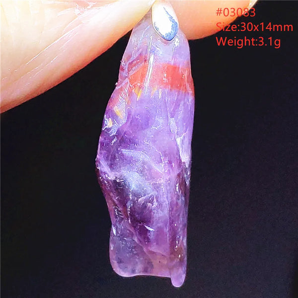 Purple Rutilated Auralite Pendant-ToShay.org